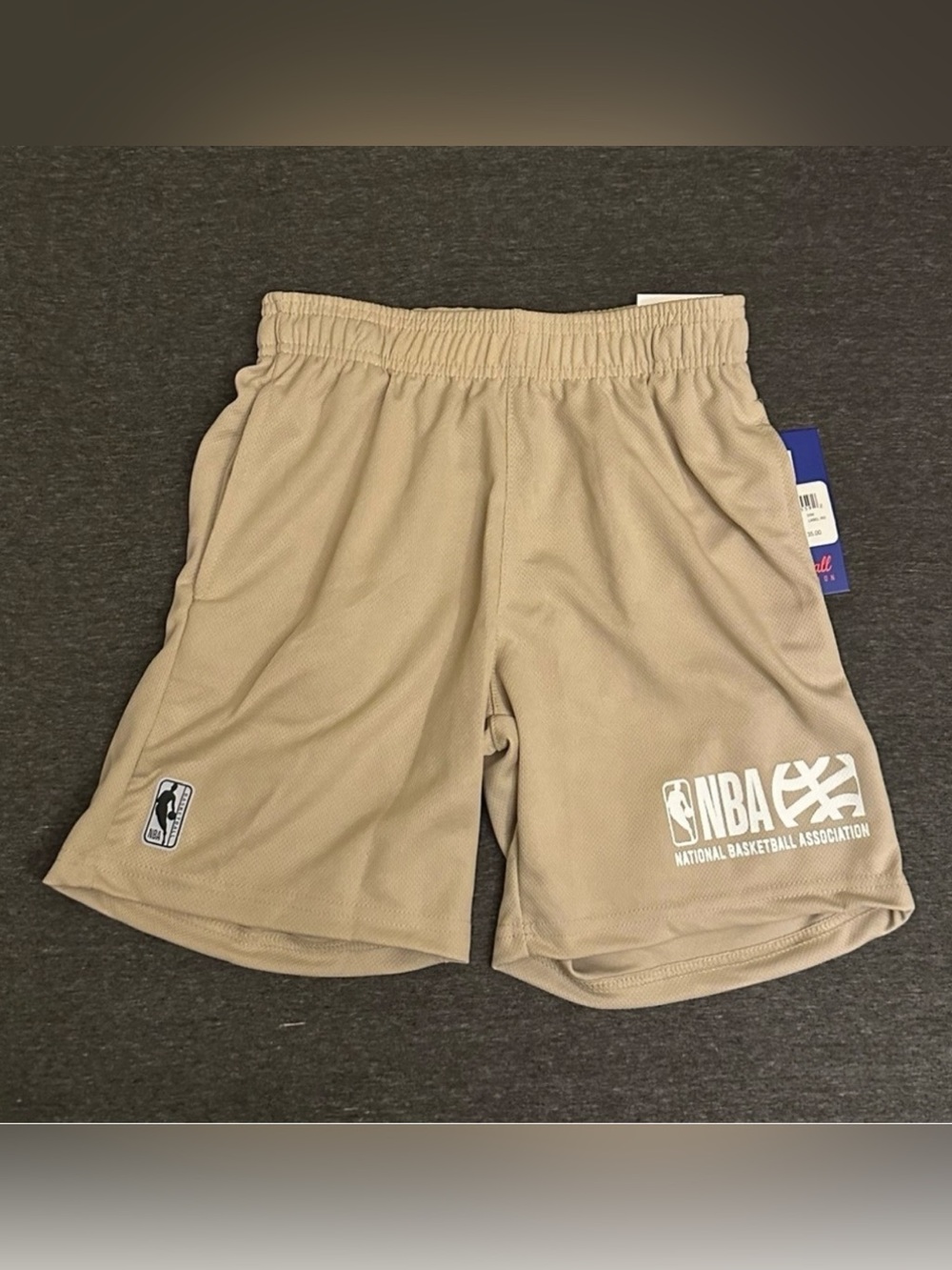 Brand new with tags official NBA Boys Classic Basketball Shorts in Sand / Tan!
P